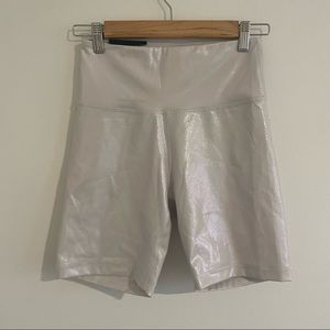 Holographic bike shorts 7”